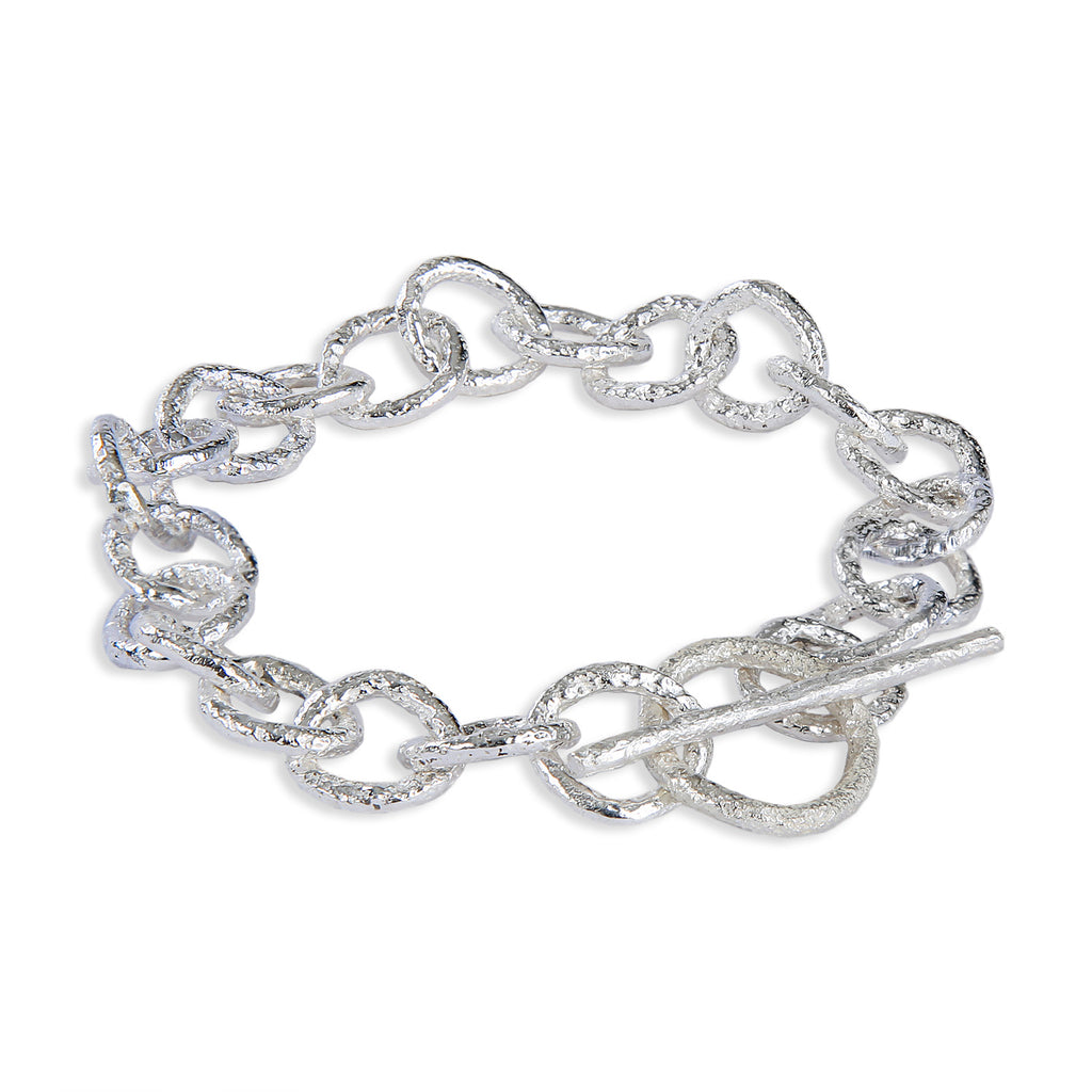 The Spark &amp; Soul sterling silver links bracelet is a classic design, perfect for everyday wear.  • Sterling silver